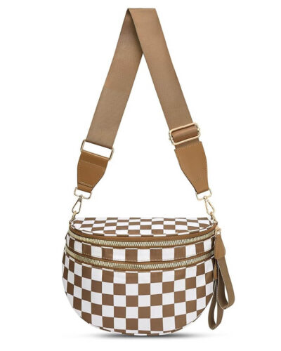 Checkered Bum Bag Crossbody Designer Belt Bags For Women