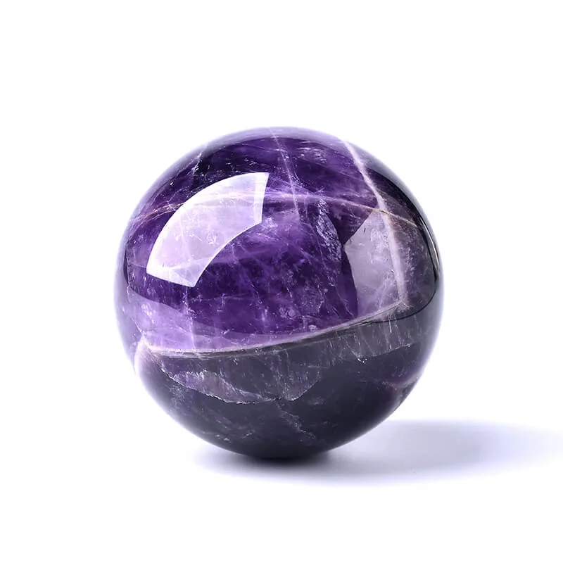 Chevron Amethyst Purple Crystal Balls Wholesale-1