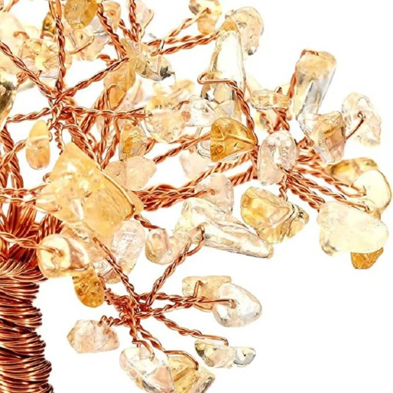 4 Colors Crystal Trees with Raw Stone Base Wholesale