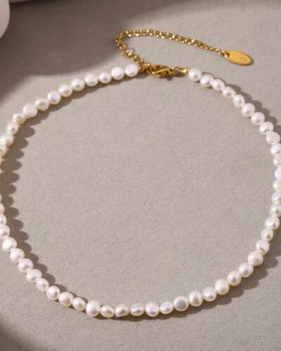 Classic Antique Baroque Pearl Necklace Choker