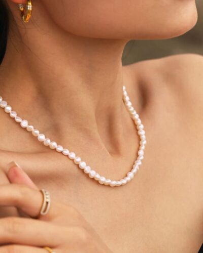 Classic Antique Baroque Pearl Necklace Choker