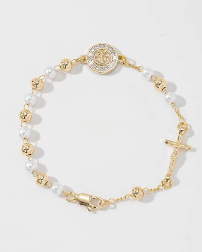 Classic Handmade ST Benedict Cross Bracelet for Women