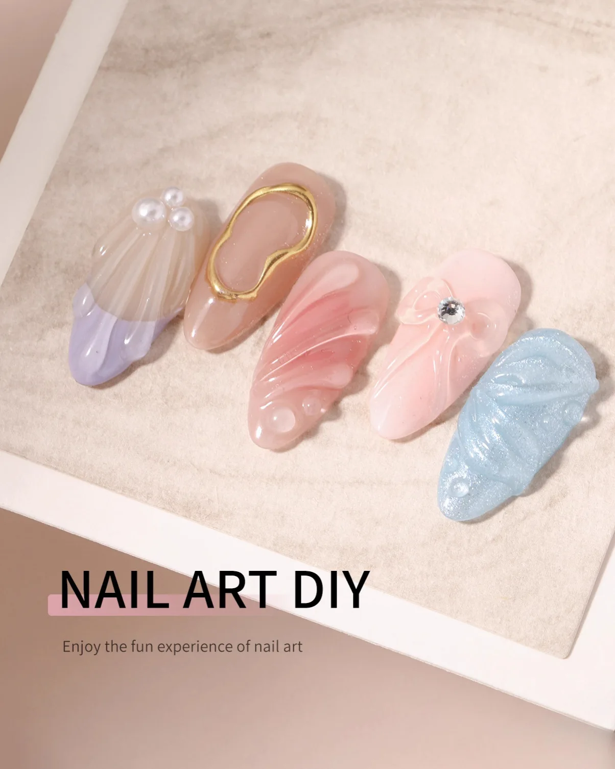 Clear 3D Gel Glue Polish Nail Art for Drawing DIY Nail Designs - Image 2