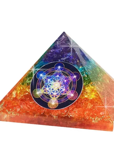 Colorful 7 Chakra Quartz Crystal Pyramid Wholesale