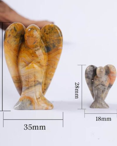 Colorful Angel Semi-Precious Gem Carvings Bulk