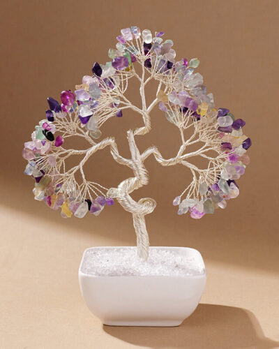 Blue Aquamarine Crystal Decorated Christmas Tree Bulk