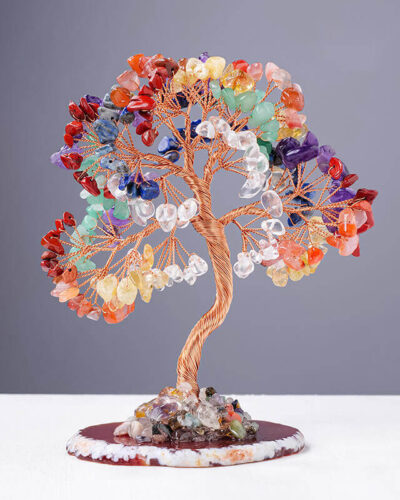 Large Tree of Life Chakras Crystal Money Trees