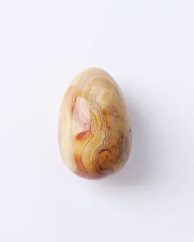 Colorful Egg-Shaped Quartz Crystal Sphere Bulk