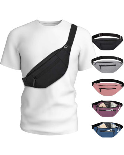 Crossbody Fanny Pack Men Women Waist Belt Bag For Running Hiking