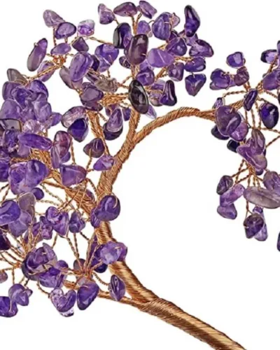 Crushed Stones Heart Amethyst Crystal Trees Bulk