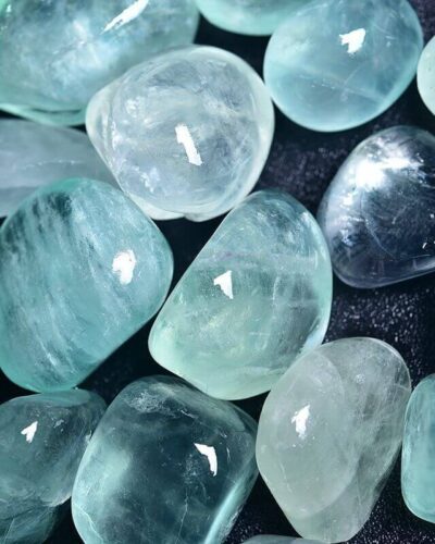 Crystal Green Fluorite Tumbles 0.1Kg Wholesale