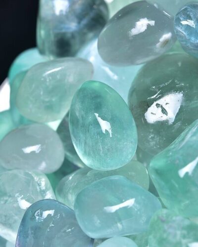 Crystal Green Fluorite Tumbles 0.1Kg Wholesale