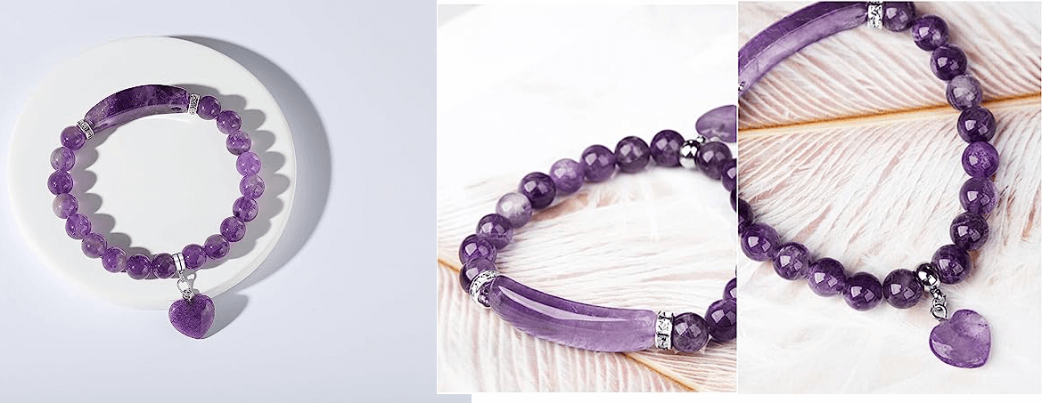 Crystal Heart Charm Bracelet