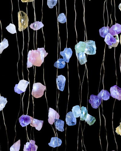 Crystal Raw Stone Fairy Lights String Christmas Decoration