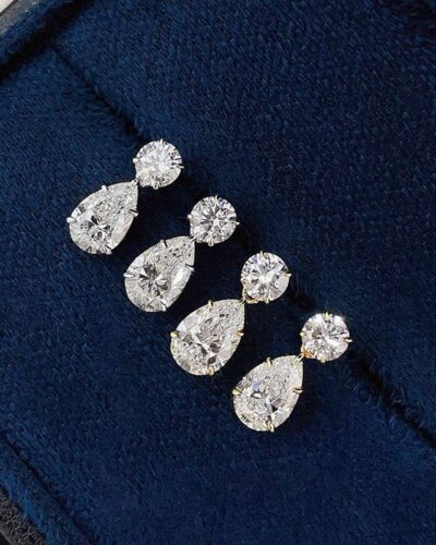 Cultured Diamond Earrings with 18K Gold