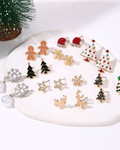 Cute Decorative Christmas Earrings Studs Ideal Presents