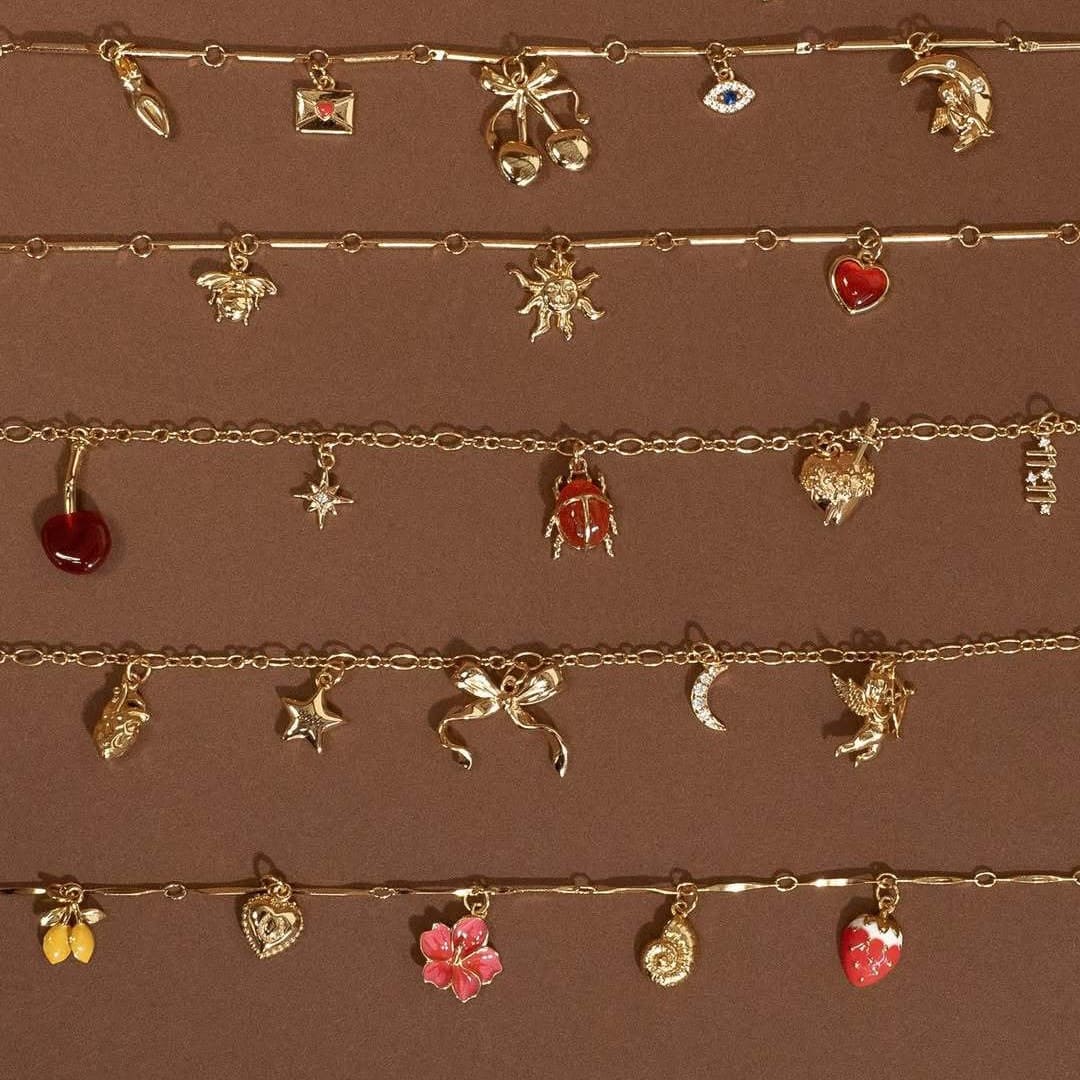 Cute Minimalist 18K Gold Stainless Steel Charms Wholesale for DIY