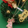 Cute Stainless Steel Christmas Bell Necklace for Lady