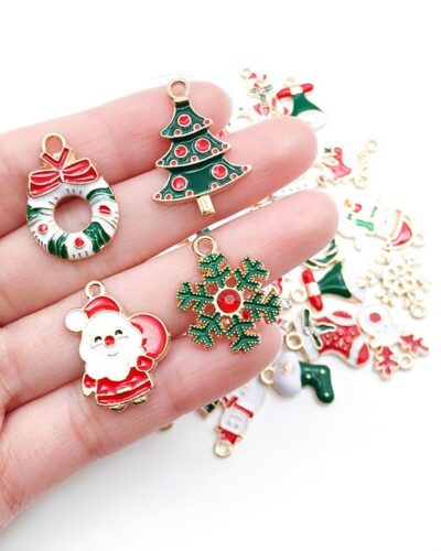 20Pcs DIY Jewelry Making Mixed Charms for Christmas Wholesale