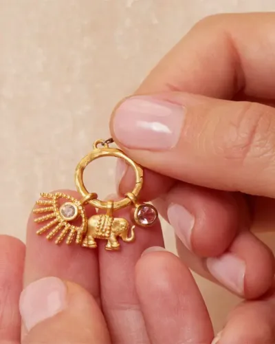 Dainty 18K Gold Plated Stainless Steel Golden Charms 3