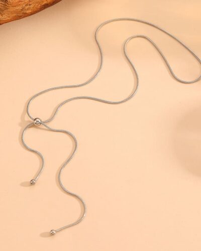 Adjustable Gold Stainless Steel Necklace Chain Bracelet