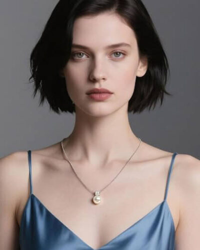 Alternative view of Dainty Mother Of The Pearl Necklaces Wedding Jewelry for Women