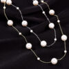 Dainty Pearl Choker Necklace Layered Stacking 11