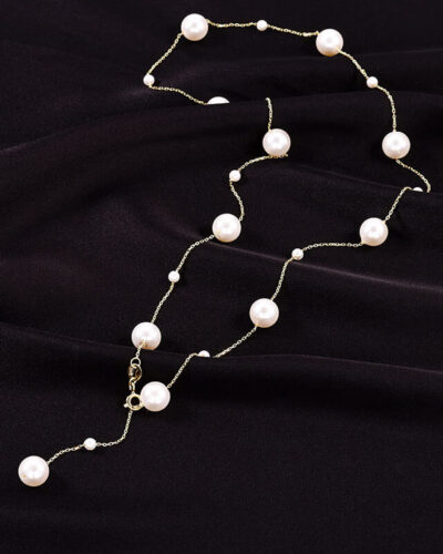 Dainty Pearl Choker Necklace Layered Stacking 12