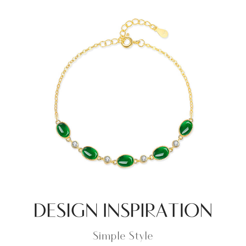 Dainty Simple Chain Sterling Silver Bracelet With Cubic Zirconia 1