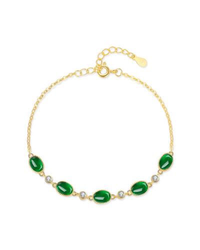 Dainty Simple Chain Sterling Silver Bracelet With Cubic Zirconia 3