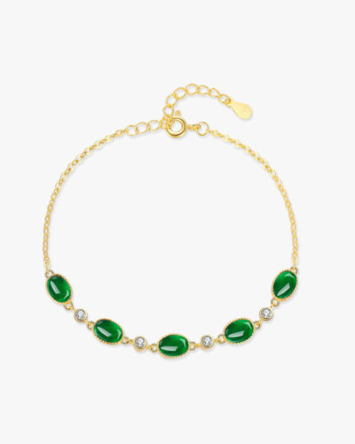 Dainty Simple Chain Sterling Silver Bracelet With Cubic Zirconia 6