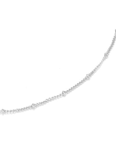Dainty Stainless Steel Bead Ball Chain Necklace for Women