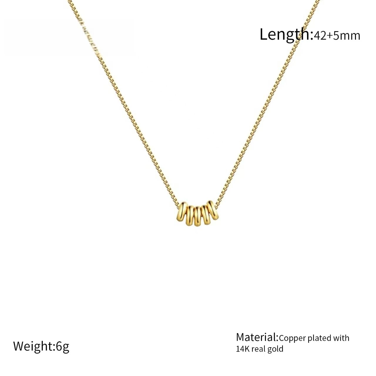 Dainty Tiny 14K Gold Circle Pendant Necklace Ideal Gift 1 1