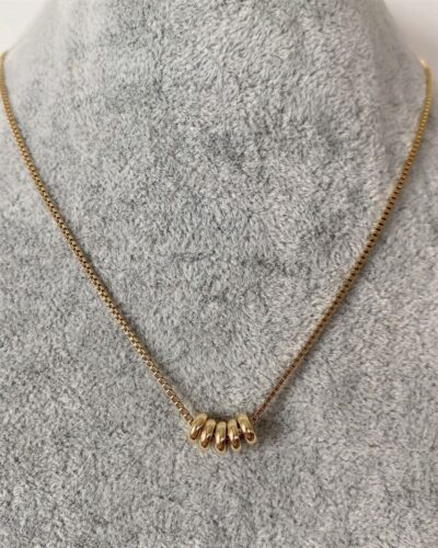 Dainty Tiny 14K Gold Circle Pendant Necklace Ideal Gift