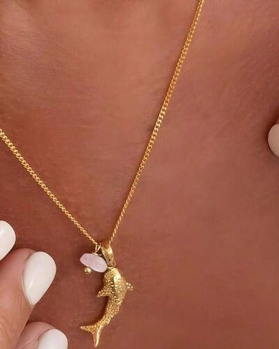 Whale Pendant Stainless Chain Necklace Ocean Theme