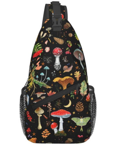 Designer Crossbody Sling Bag For Ladies Vintage Mushroom Backpack
