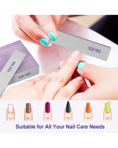 Double Sided Reusable Nail Files for Natural and Acrylic Nails