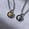 Eight-Pointed Large Star Pendant Necklace for Men