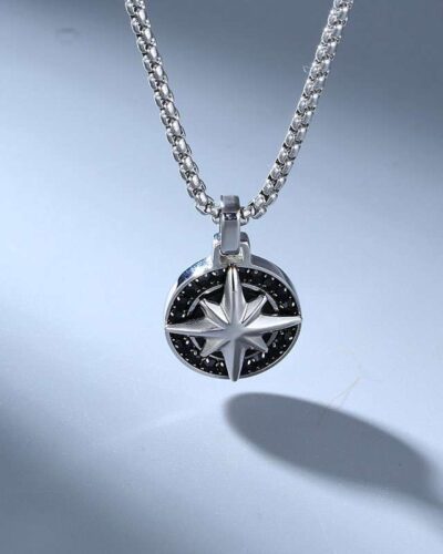 Alternativní pohled na Eight-Pointed Large Star Pendant Necklace for Men