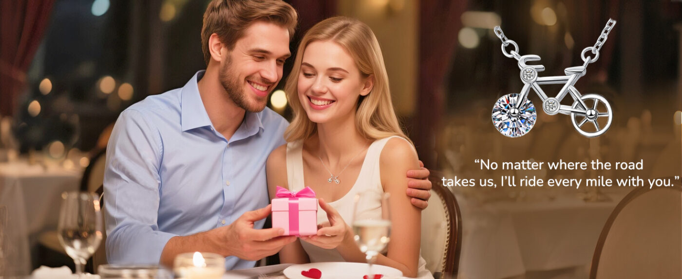 Fashion 925 Sterling Silver Bicycle Pendant Necklace 3