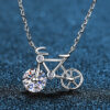 Silver Bicycle Pendant Necklace
