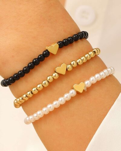 Alternativní pohled na Fashion Alloy Cross Bracelet with Beads