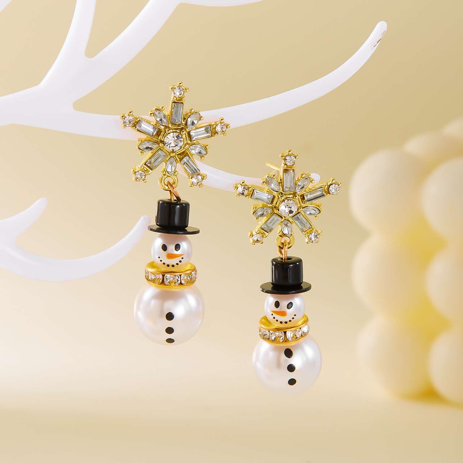 Fashion Christmas Earring with Snowman Design - 画像10