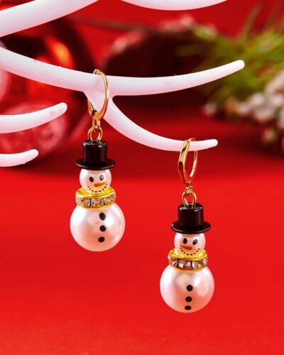 Fashion Christmas Earring with Snowman Designの別ビュー