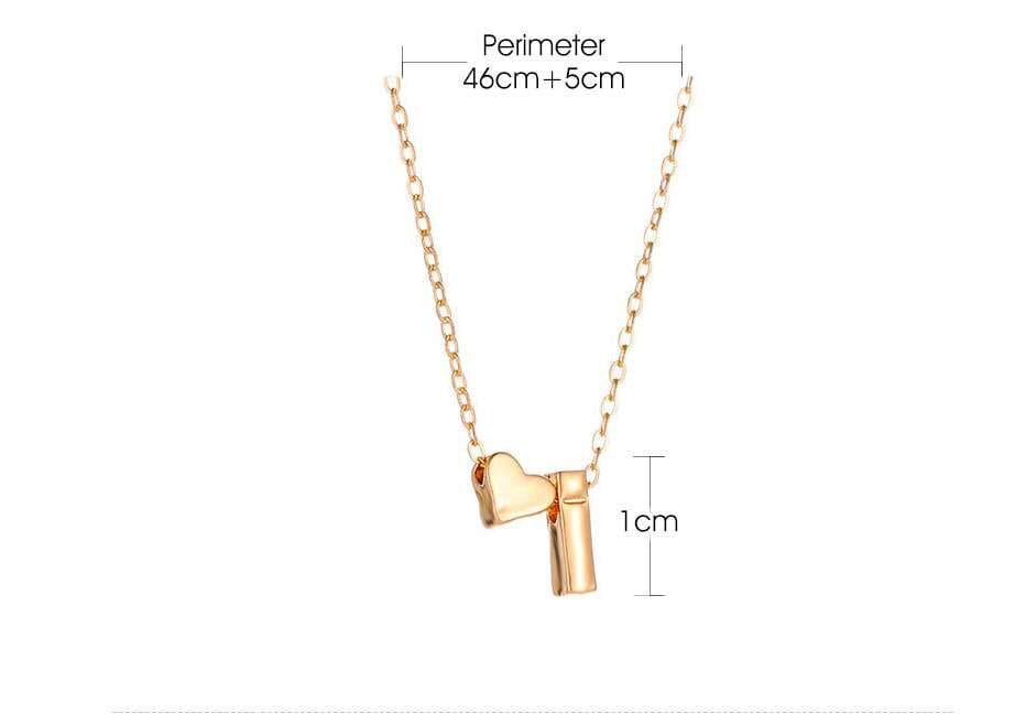 Fashion Heart Stainless Steel Initial Pendant Necklace for Women 29 e1761114082675