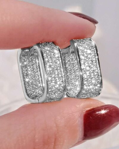 Alternativní pohled na Fashion Hoop Earring with Zircon Design Wholesale