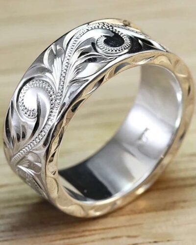 Fashion Lady Ring with Vine Relief Wholesale