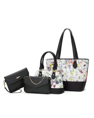 Fashionable Handbags For Women 4PCS Bag And Wallet Set