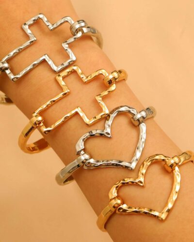 Fashionable Punk Gothic Style Alloy Cross Bracelet