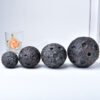 Flame Stone Black Yooperlite Rock Spheres